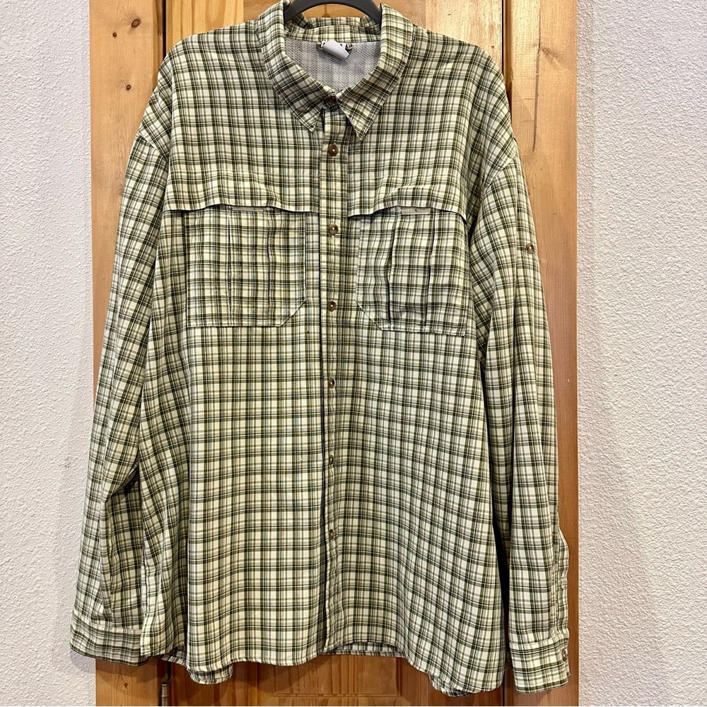 Rugged Exposure Plaid Button-Up Men's Shirt 2XL